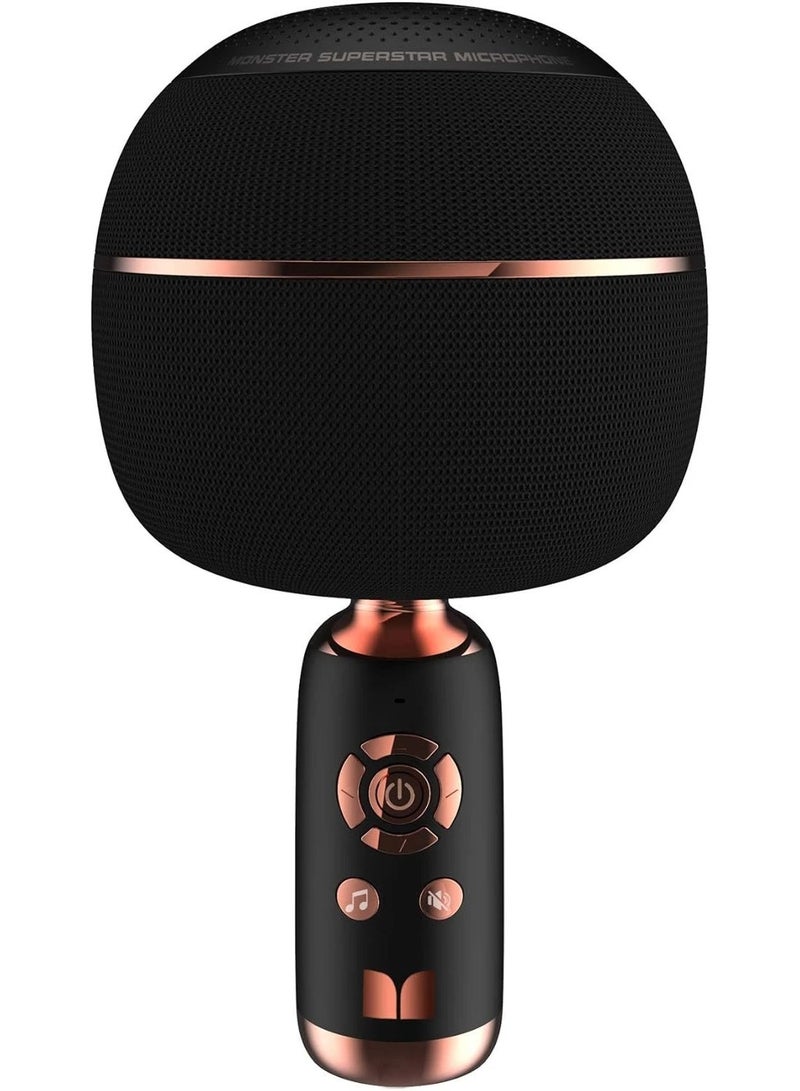 MONSTER Superstar Dynamic Karaoke Microphone Handheld Wireless Bluetooth Karaoke Machine, Bluetooth 5.0 TWS Portable Speaker Mic for Home Party Car Outdoor - Image 1